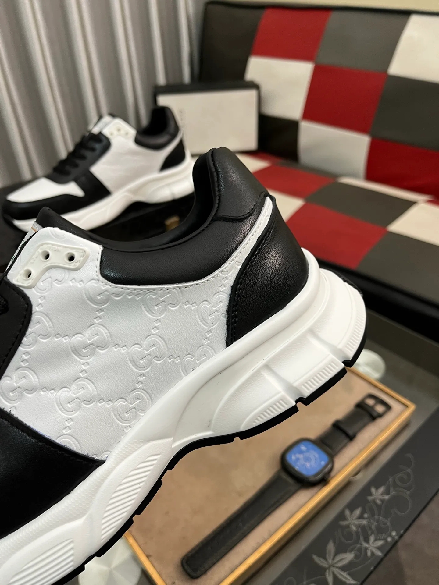 Men's shoes 💰440⌚️⌚️ (GUCCI-Gucci) luxury brand sports and casual shoes, imported original material, sheepskin lining, high-end and comfortable, original outsole is light and wear-resistant! Purely handmade, details determine quality! 38-443️⃣colors available